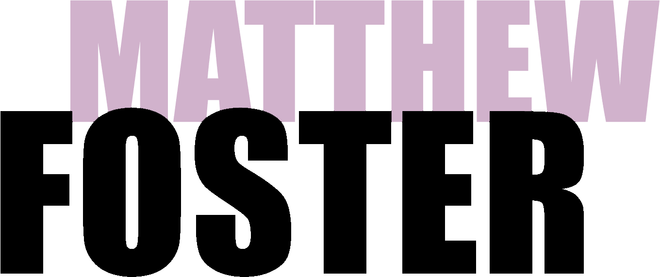 Matthew Foster Photography Logo in pink and black