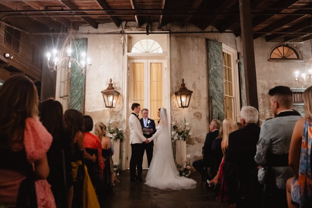 Wedding ceremony in New Orleans captured by Matthew Foster Photography.